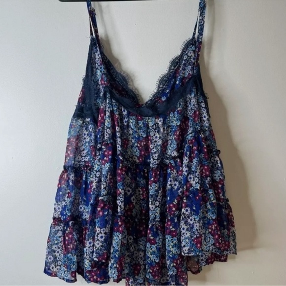 Free People! Merrie’s Garden Flowy Tank Top NWOT! - Picture 4 of 5